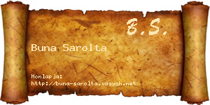 Buna Sarolta névjegykártya