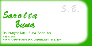 sarolta buna business card